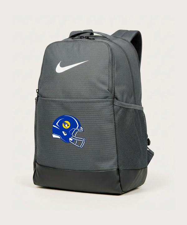 Waseca High School Football (Boys) - Flint Grey Nike Brasilia Medium Backpack NKDH7709