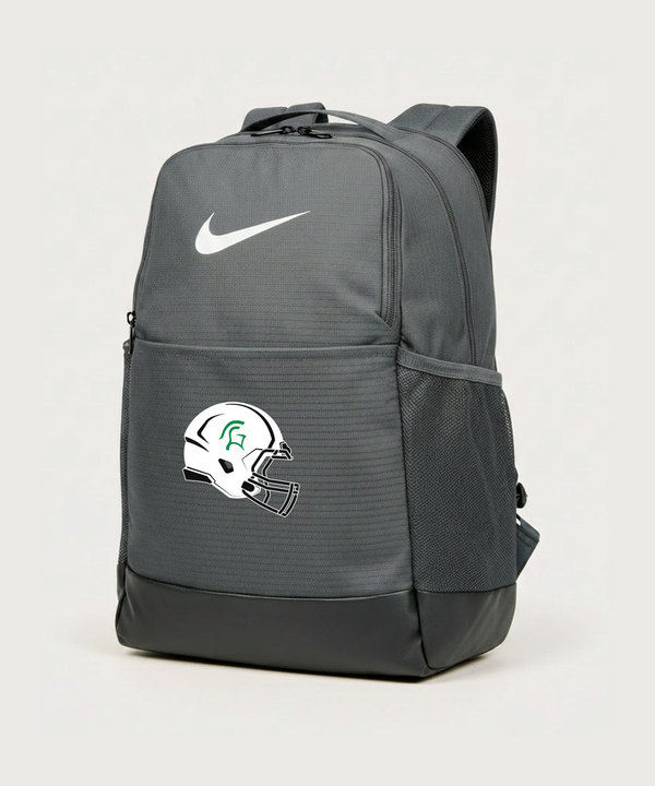 La Crescent High School Football (Boys) - Flint Grey Nike Brasilia Medium Backpack NKDH7709