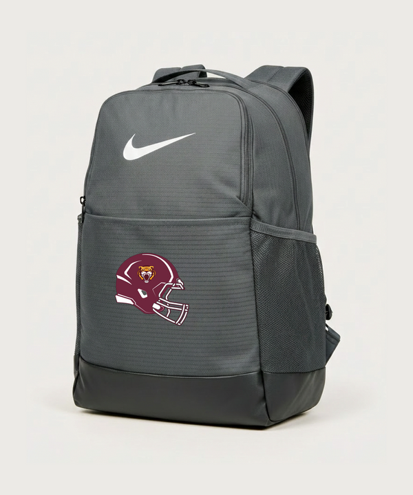 Stewartville High School Football (Boys) - Flint Grey Nike Brasilia Medium Backpack NKDH7709