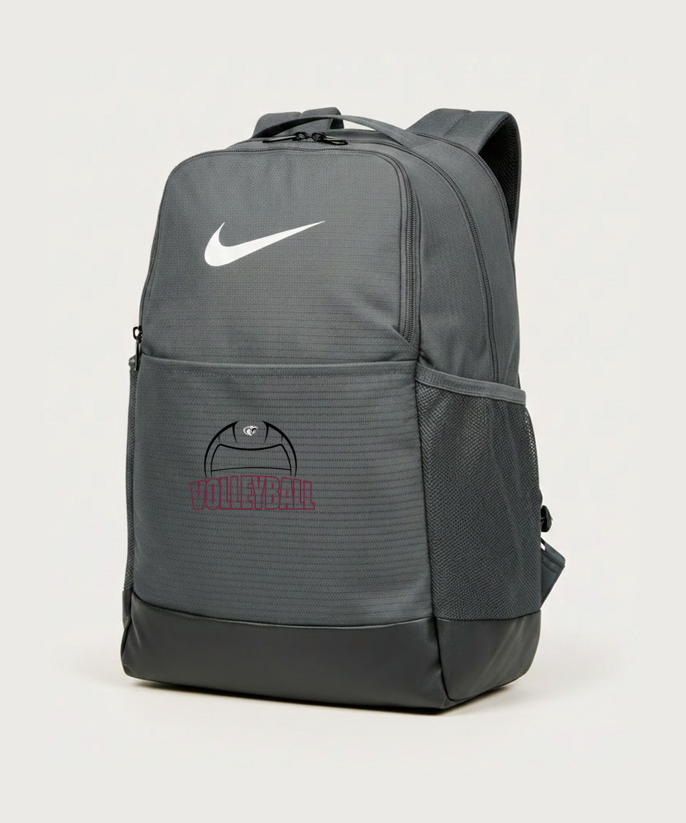 Triton High School Volleyball (Girls) - Flint Grey Nike Brasilia Medium Backpack NKDH7709