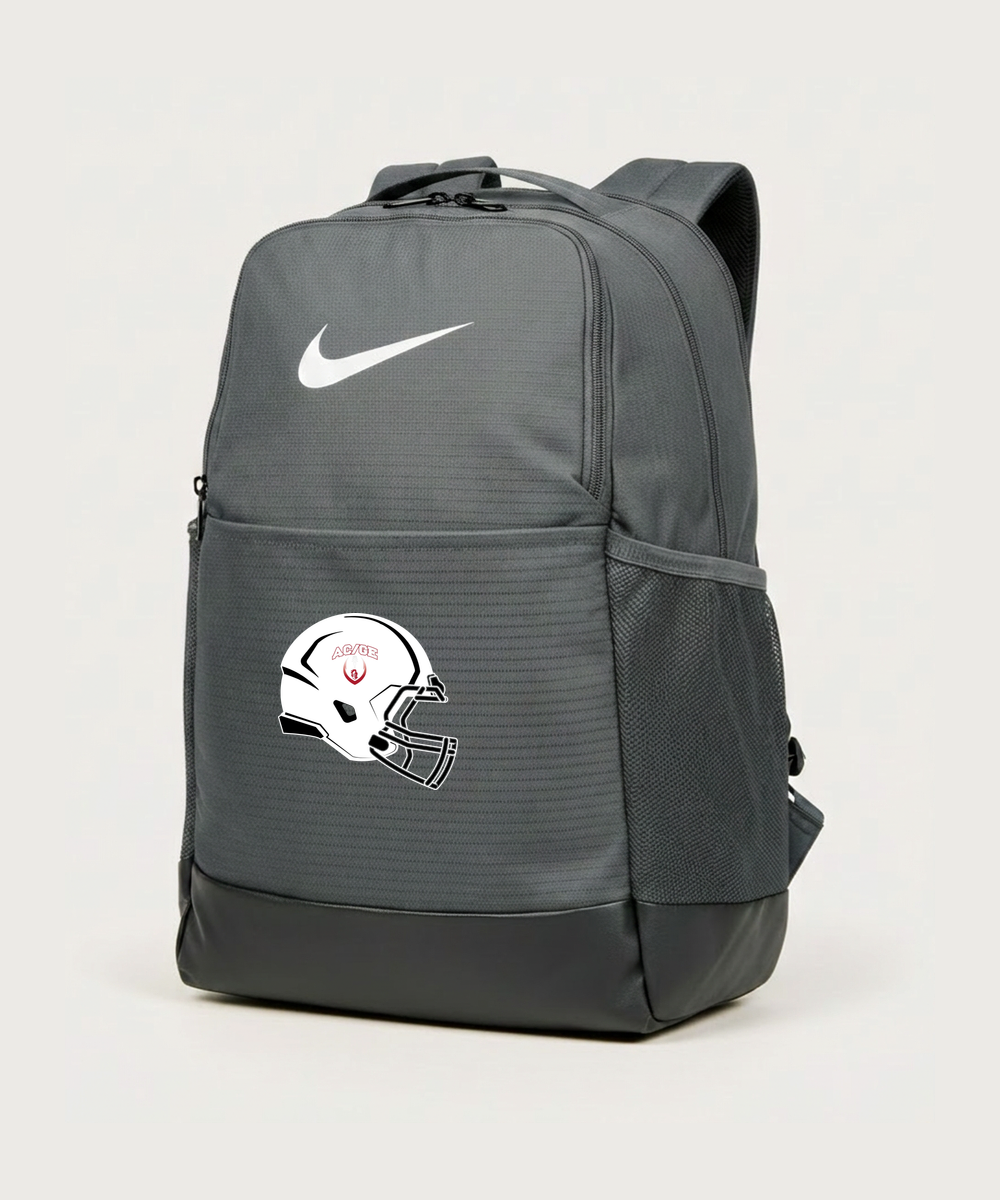 Alden-Conger-Glenville Emmons High School Football (Boys) - Flint Grey Nike Brasilia Medium Backpack NKDH7709