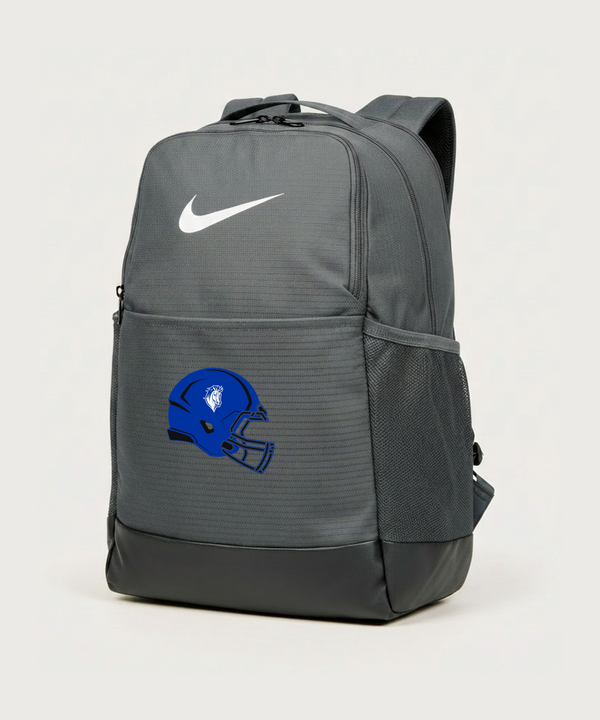 Mora High School Football (Boys) - Flint Grey Nike Brasilia Medium Backpack NKDH7709