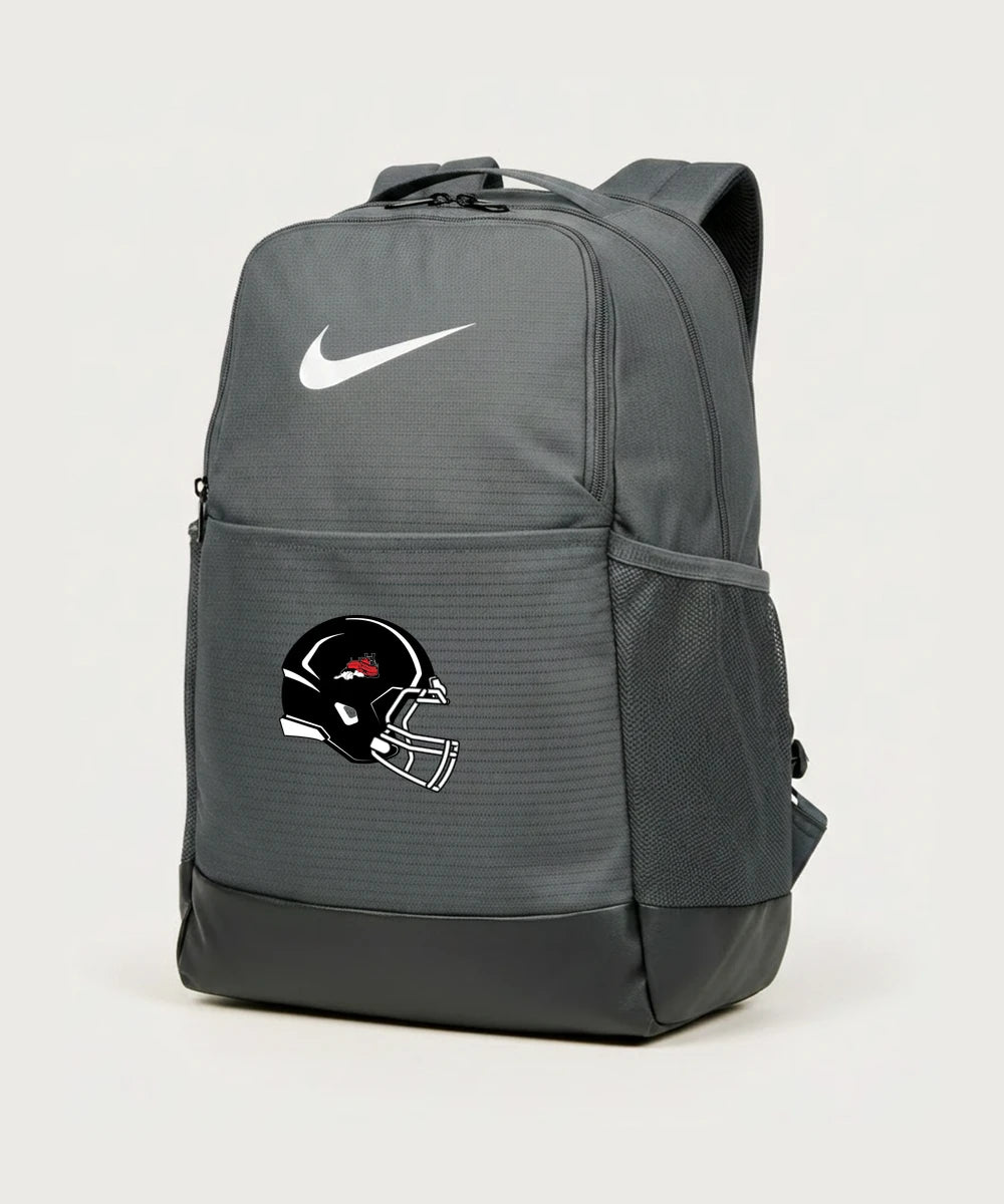 Fulton High School Football (Boys) - Flint Grey Nike Brasilia Medium Backpack NKDH7709