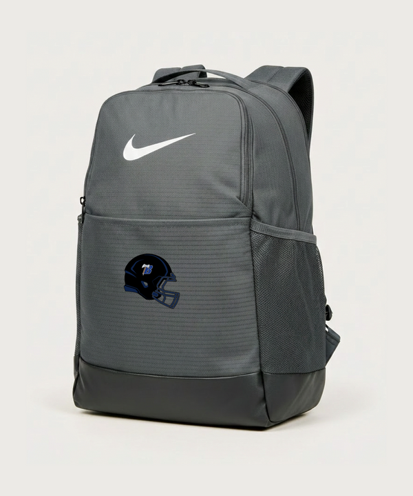 Bemidji High School Football (Boys) - Flint Grey Nike Brasilia Medium Backpack NKDH7709