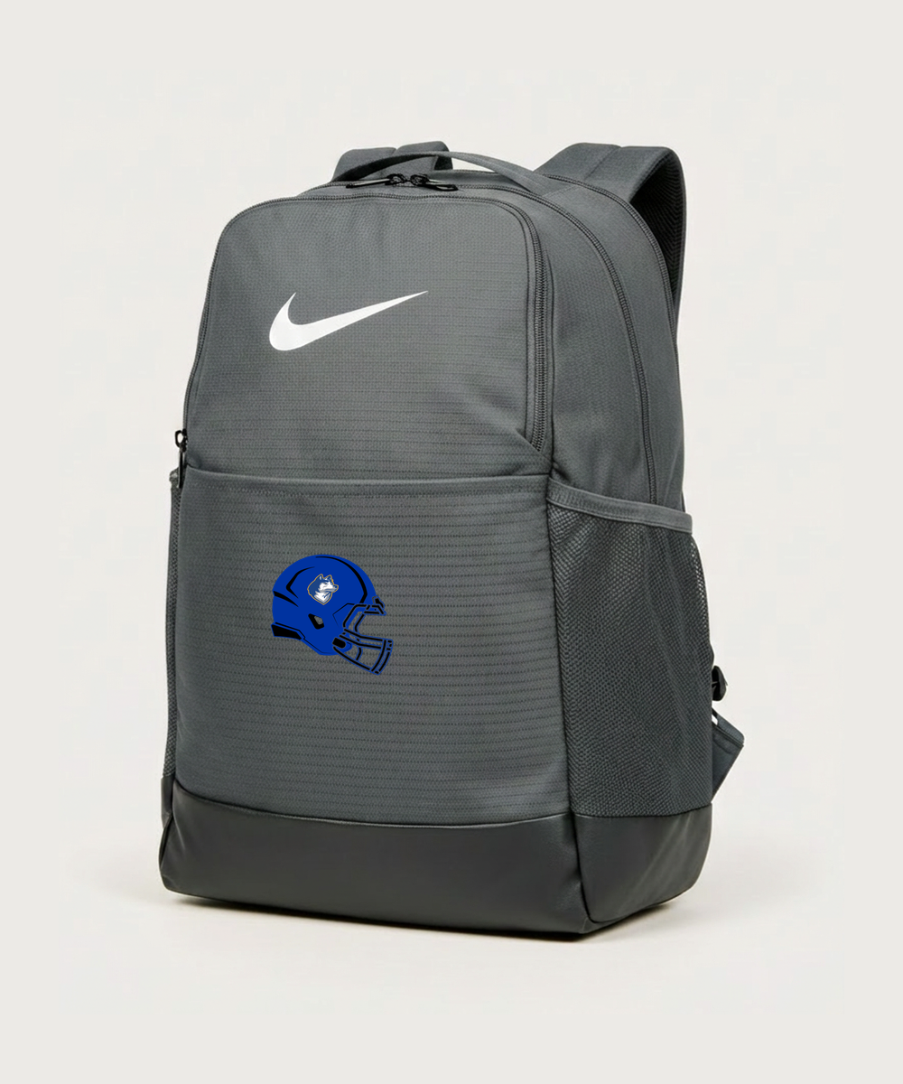 Bigfork Senior High School Football (Boys) - Flint Grey Nike Brasilia Medium Backpack NKDH7709