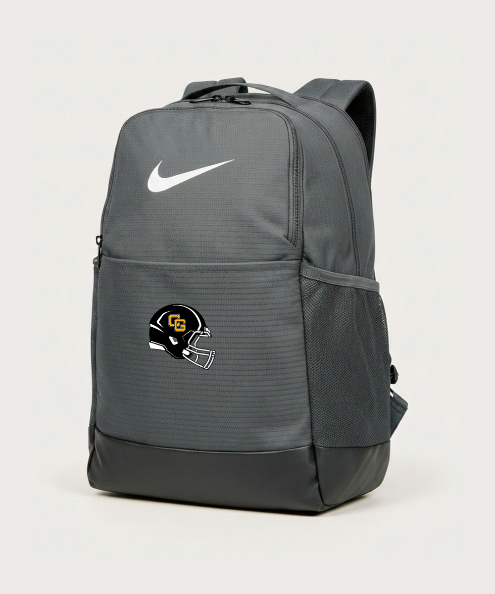 Clearbrook Gonvick High School Football (Boys) - Flint Grey Nike Brasilia Medium Backpack NKDH7709