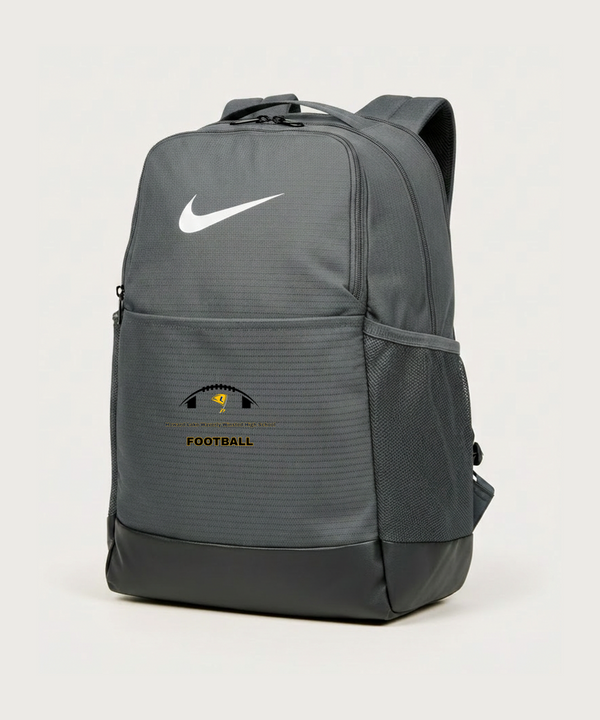 Howard Lake Waverly Winsted High School Football (Boys) - Flint Grey Nike Brasilia Medium Backpack NKDH7709