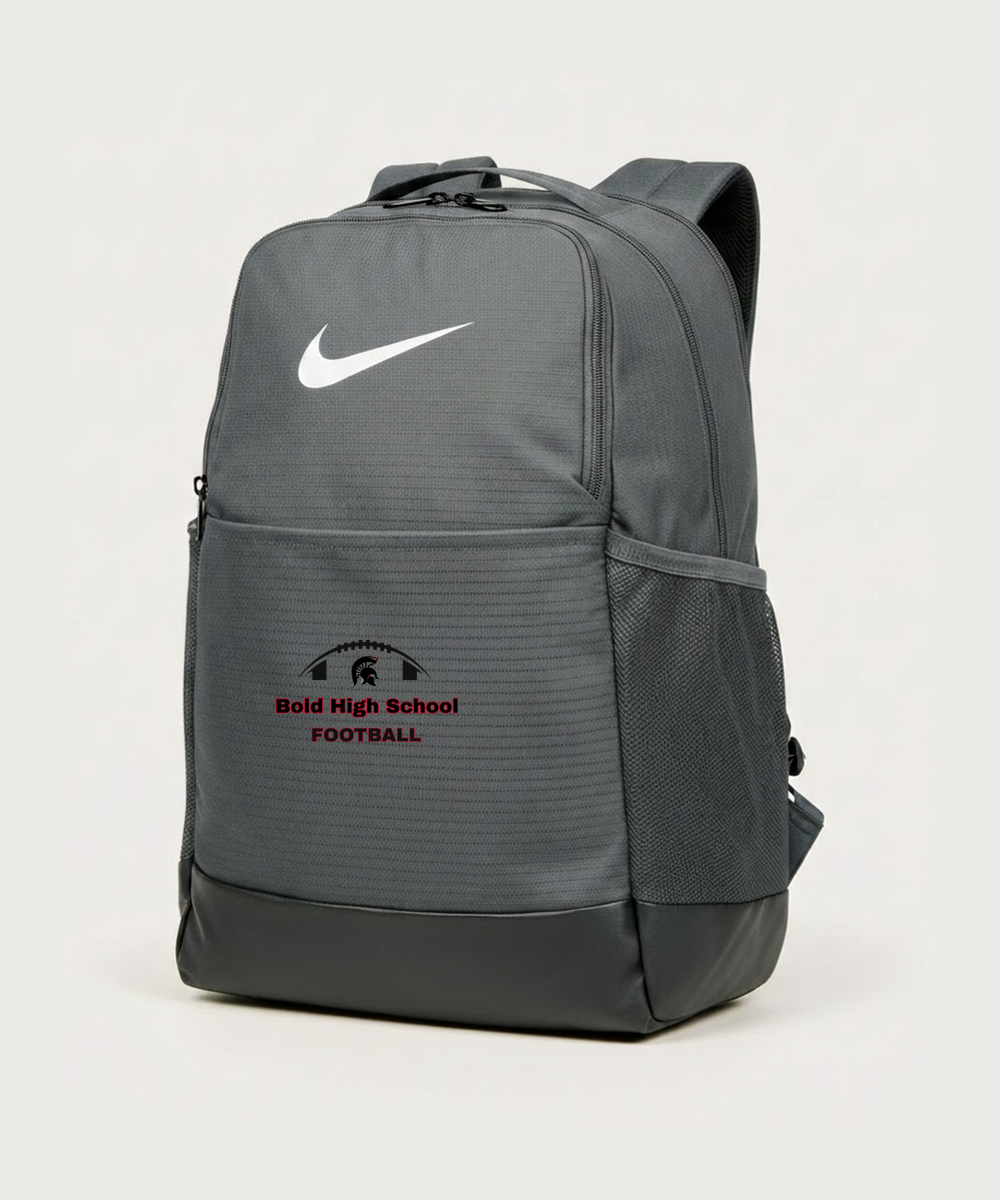 Bold High School Football (Boys) - Flint Grey Nike Brasilia Medium Backpack NKDH7709