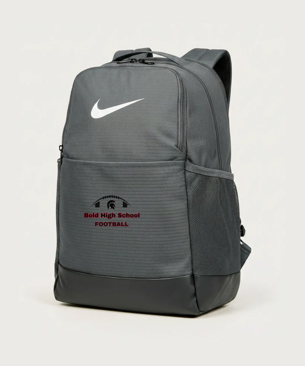Bold High School Football (Boys) - Flint Grey Nike Brasilia Medium Backpack NKDH7709