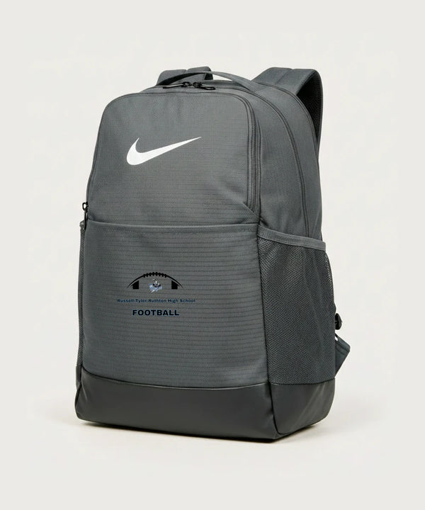 Russell-Tyler-Ruthton High School Football (Boys) - Flint Grey Nike Brasilia Medium Backpack NKDH7709