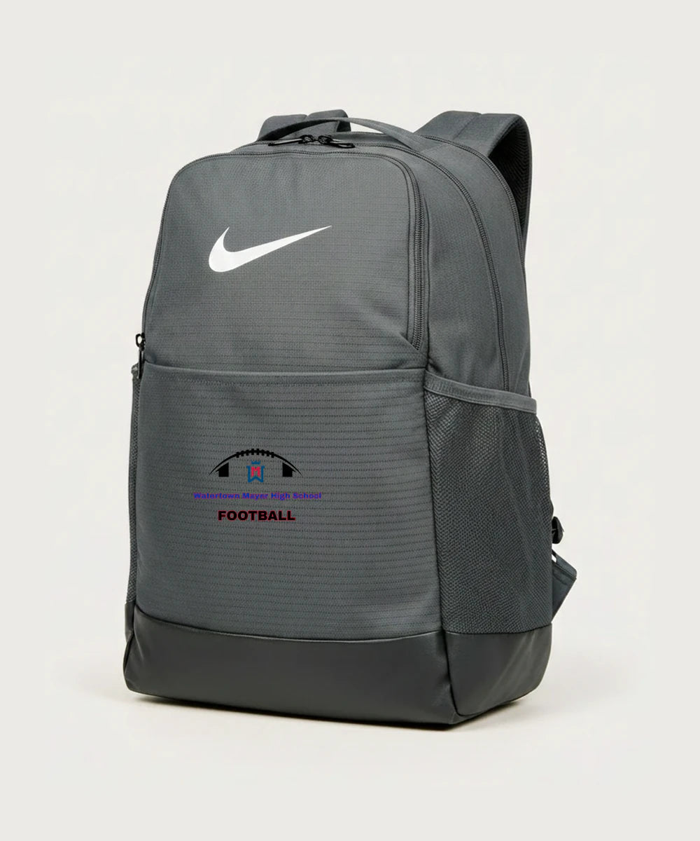 Watertown Mayer High School Football (Boys) - Flint Grey Nike Brasilia Medium Backpack NKDH7709