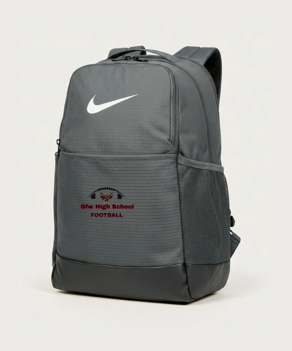 Gfw High School Football (Boys) - Flint Grey Nike Brasilia Medium Backpack NKDH7709