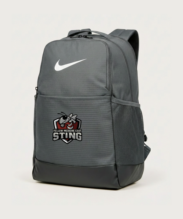 Yellow Medicine East High School Football (Boys) - Flint Grey Nike Brasilia Medium Backpack NKDH7709