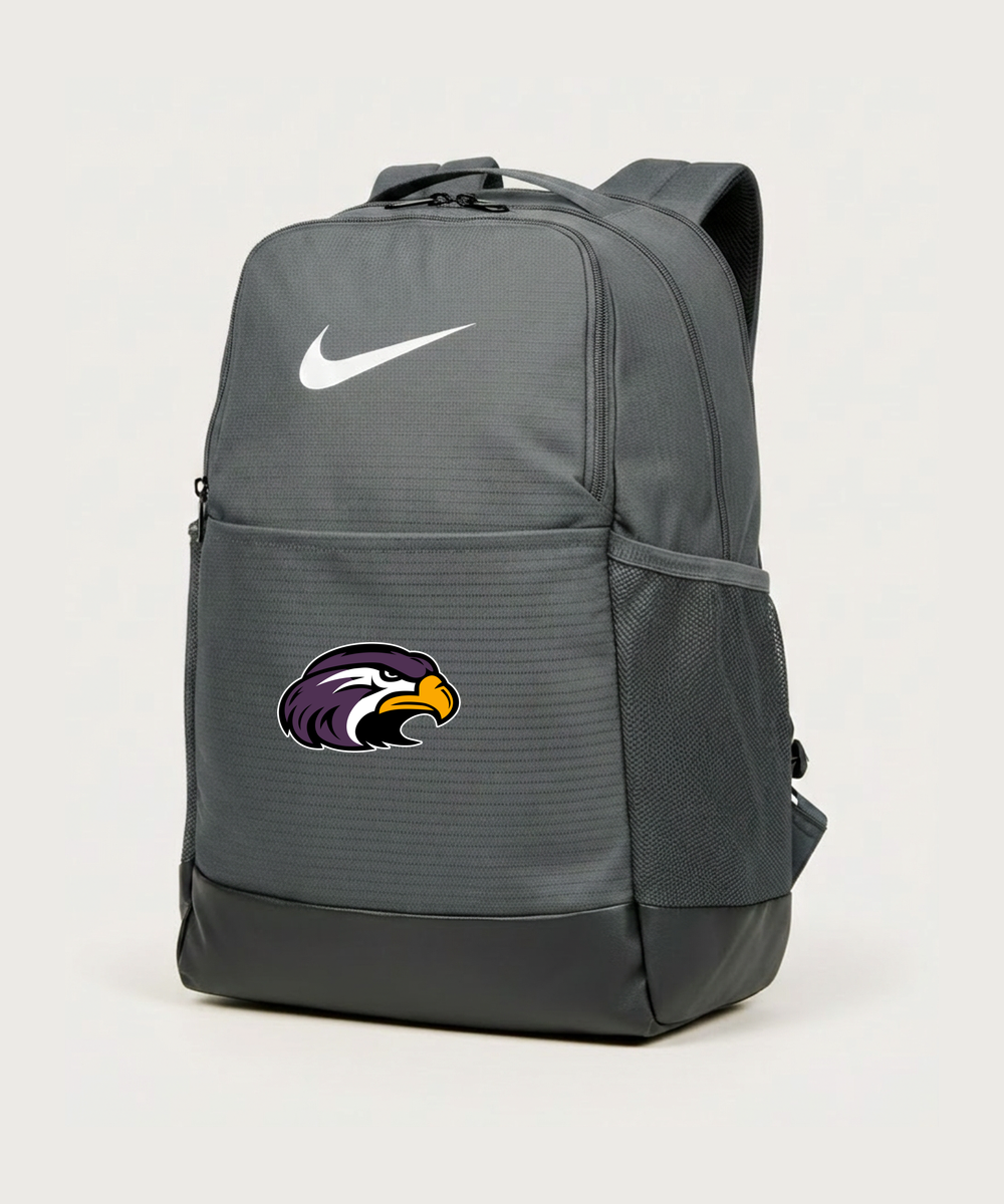 Montevideo High School Football (Boys) - Flint Grey Nike Brasilia Medium Backpack NKDH7709