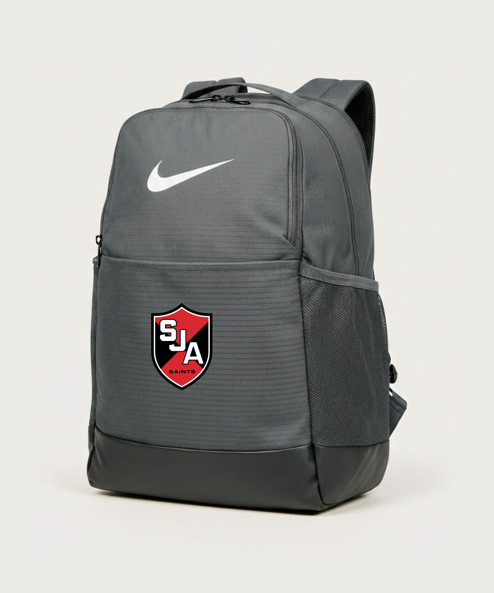 Saint James High School Football (Boys) - Flint Grey Nike Brasilia Medium Backpack NKDH7709