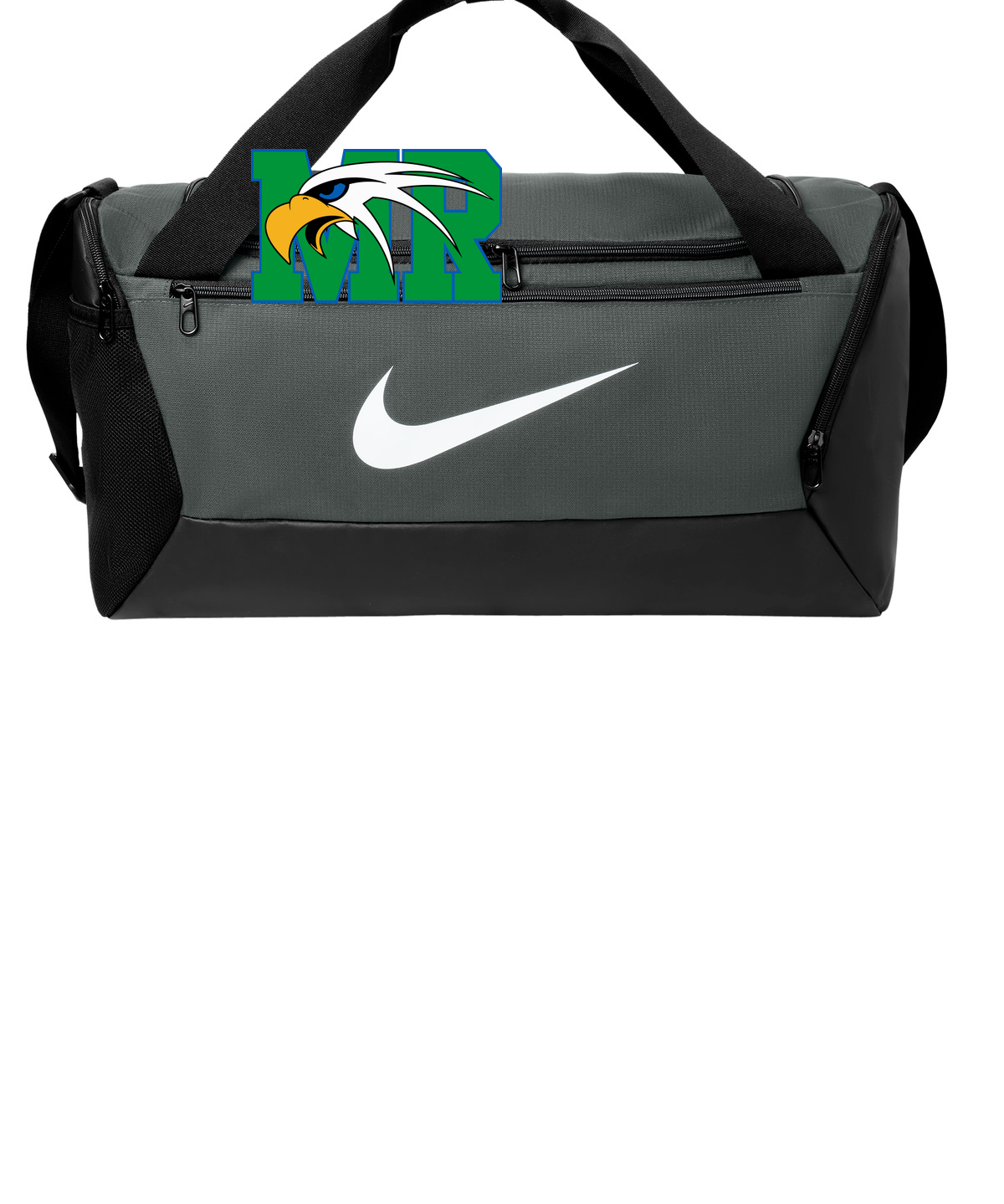 Maple River High School hockey_boys - Flint Grey Nike Brasilia Small Duffel NKDM3976