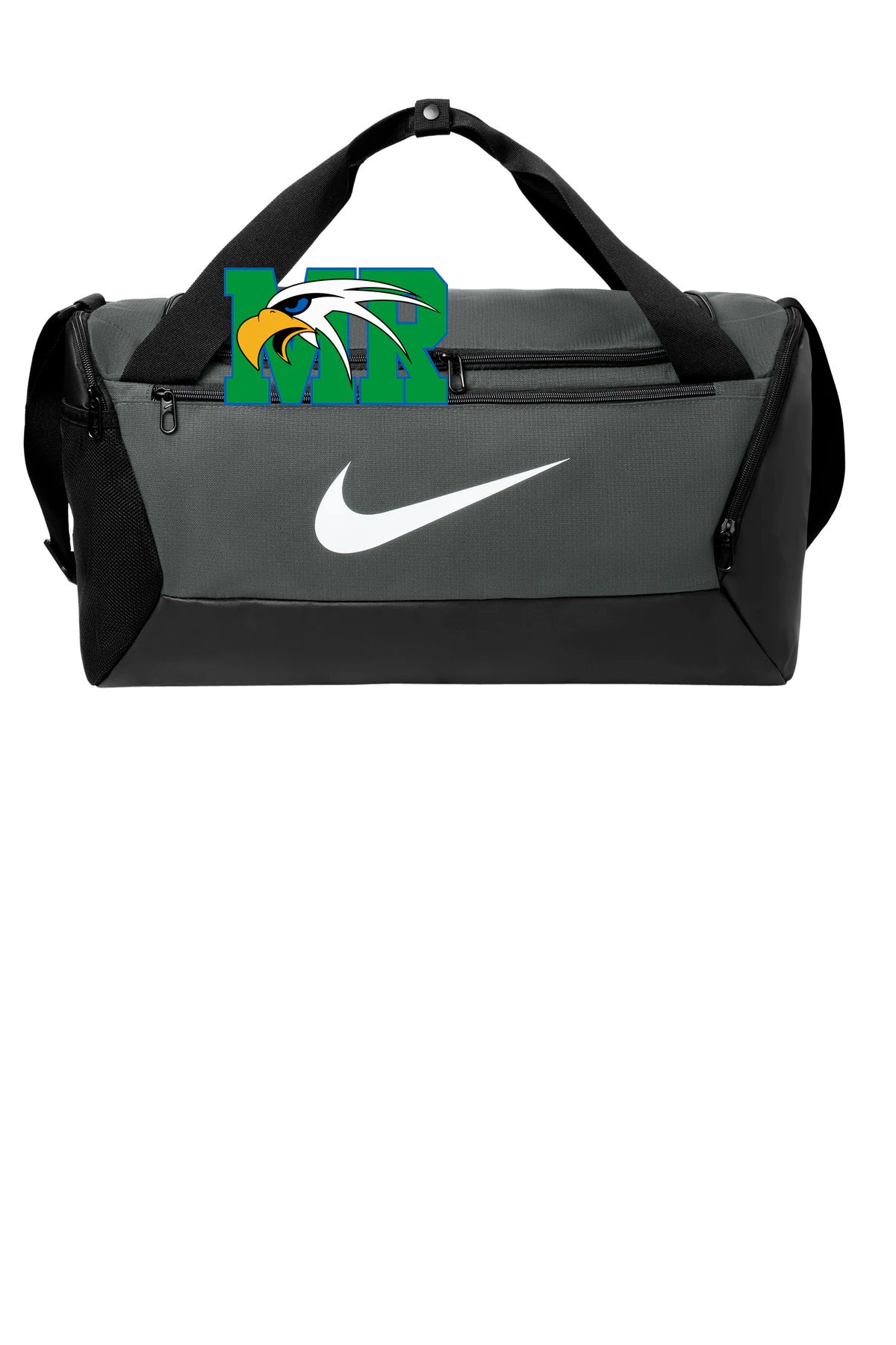 Maple River High School hockey_boys - Flint Grey Nike Brasilia Small Duffel NKDM3976