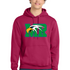 Maple River High School hockey_boys - Flush Pink Port & Co Core Fleece Pullover Hooded Sweatshirt. PC78H