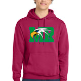 Maple River High School hockey_boys - Flush Pink Port & Co Core Fleece Pullover Hooded Sweatshirt. PC78H
