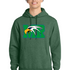 Maple River High School hockey_boys - Forest Green Heather Port & Co Core Fleece Pullover Hooded Sweatshirt. PC78H