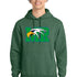 Maple River High School hockey_boys - Forest Green Heather Port & Co Core Fleece Pullover Hooded Sweatshirt. PC78H