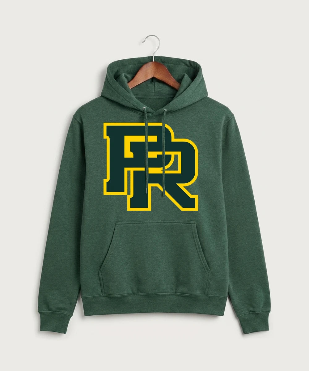 Proctor High School Football (Boys) - Forest Green Heather Port & Co Core Fleece Pullover Hooded Sweatshirt. PC78H