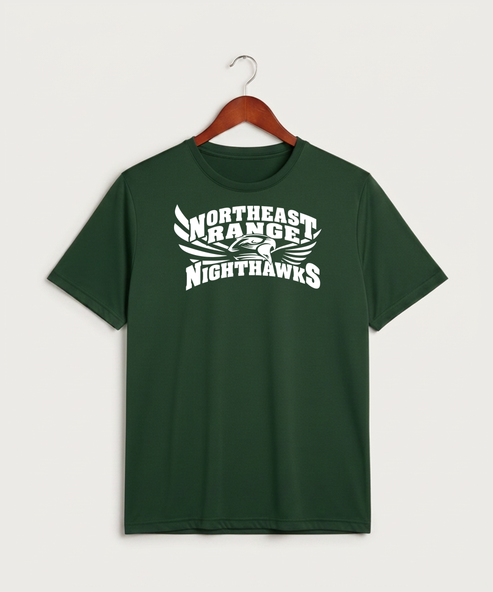 Northeast Range High School Volleyball (Girls) - Forest Green Sport-Tek PosiCharge Competitor Tee. ST350