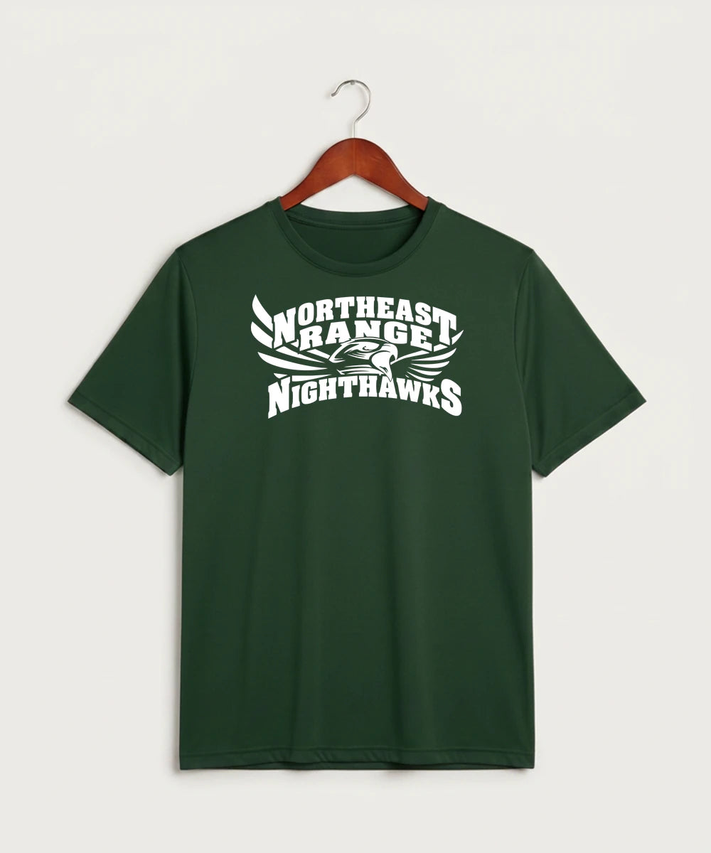 Northeast Range High School Volleyball (Girls) - Forest Green Sport-Tek PosiCharge Competitor Tee. ST350