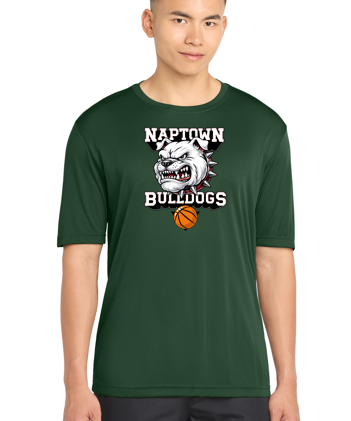 Naptown basketball_boys - Forest Green Sport-Tek PosiCharge Competitor Tee. ST350