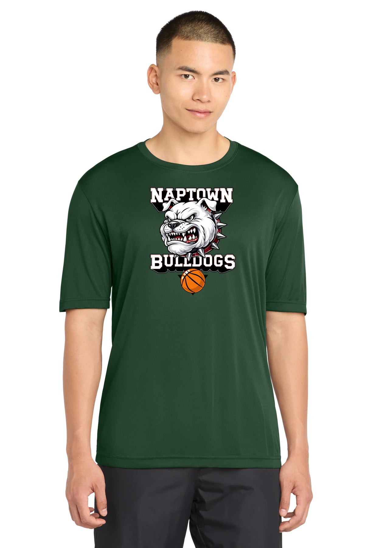 Naptown basketball_boys - Forest Green Sport-Tek PosiCharge Competitor Tee. ST350