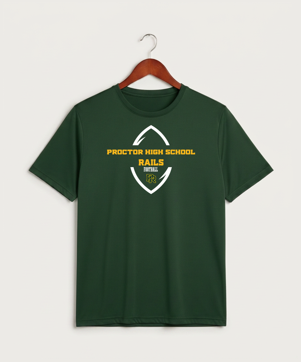 Proctor High School Football (Boys) - Forest Green Sport-Tek PosiCharge Competitor Tee. ST350