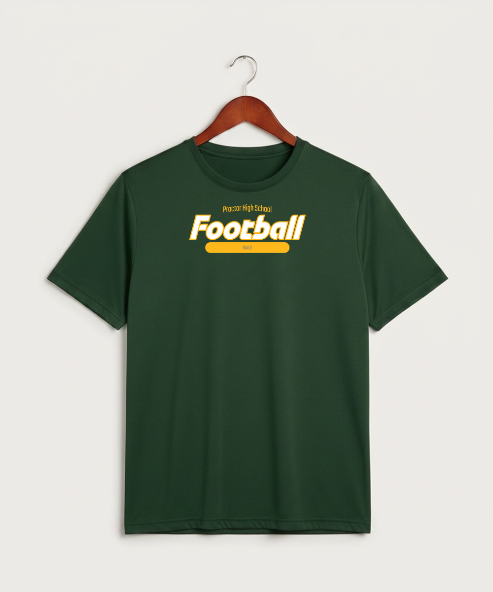 Proctor High School Football (Boys) - Forest Green Sport-Tek PosiCharge Competitor Tee. ST350