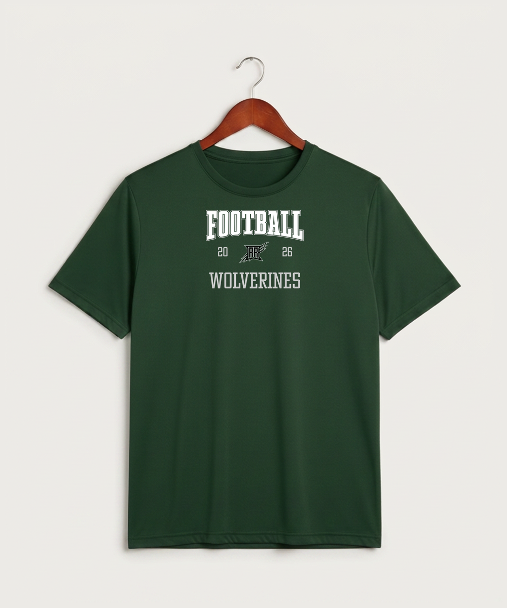Rock Ridge High School Football (Boys) - Forest Green Sport-Tek PosiCharge Competitor Tee. ST350