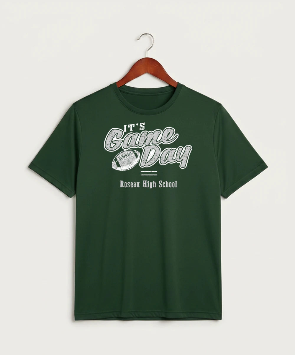 Roseau High School Football (Boys) - Forest Green Sport-Tek PosiCharge Competitor Tee. ST350