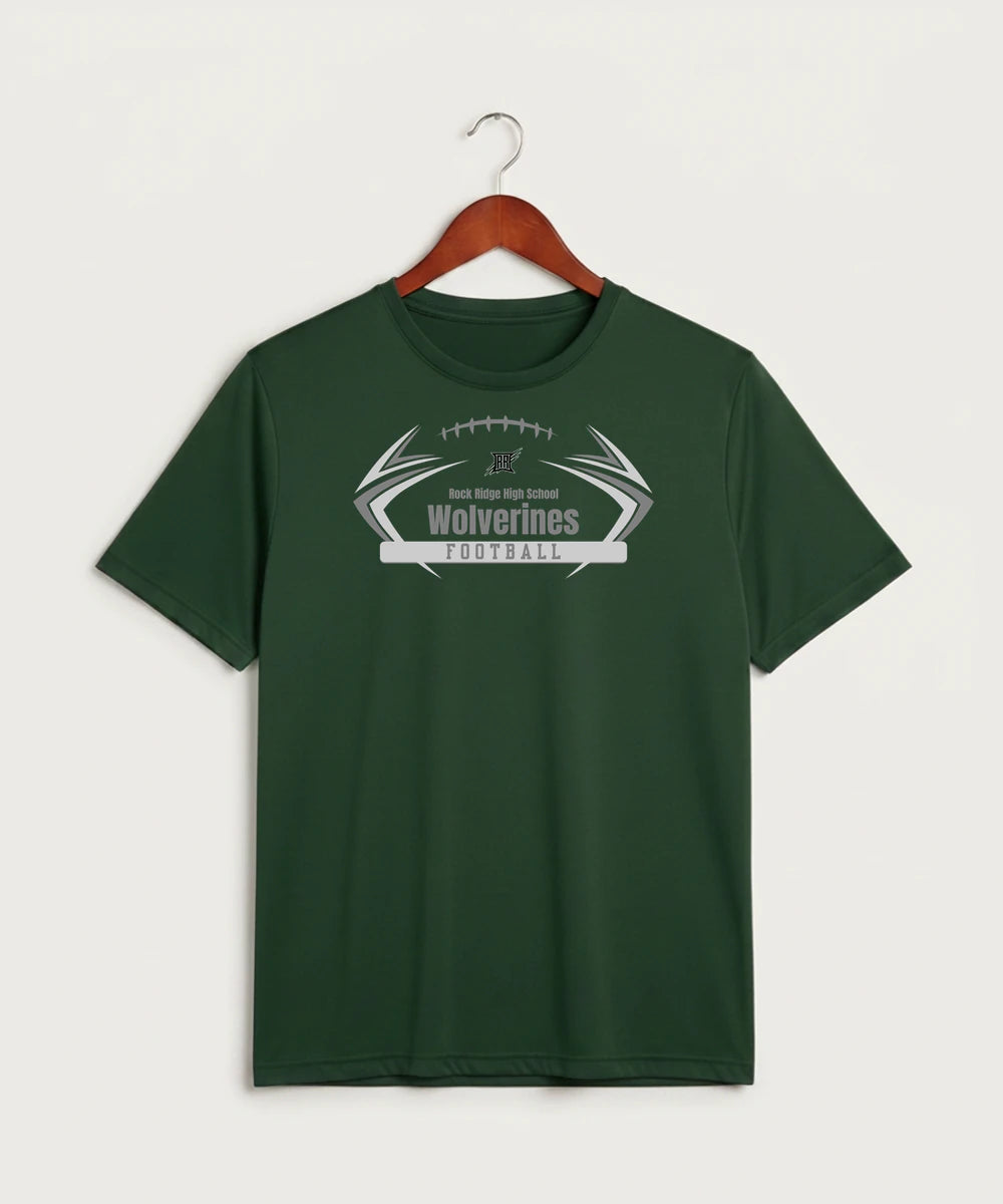 Rock Ridge High School Football (Boys) - Forest Green Sport-Tek PosiCharge Competitor Tee. ST350