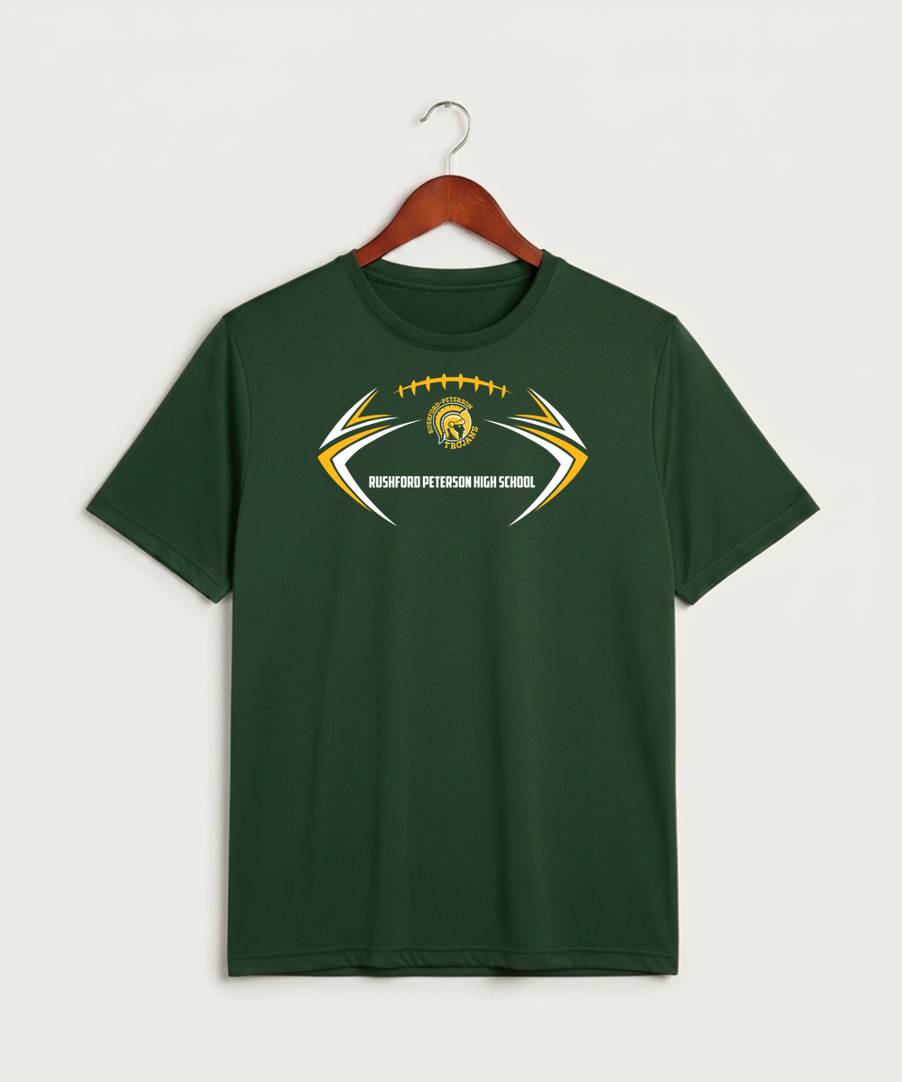 Rushford Peterson High School Football (Boys) - Forest Green Sport-Tek PosiCharge Competitor Tee. ST350