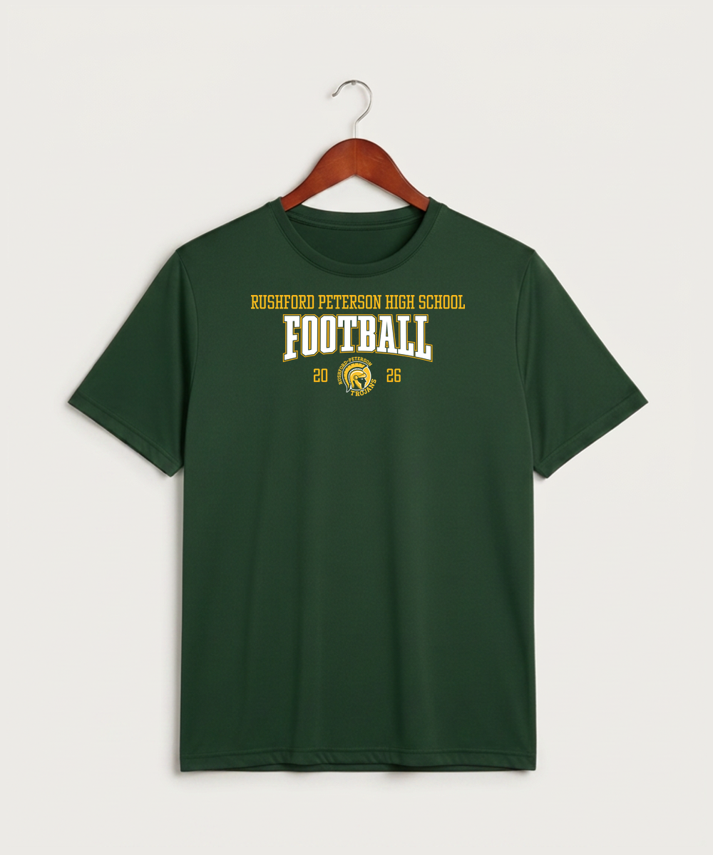Rushford Peterson High School Football (Boys) - Forest Green Sport-Tek PosiCharge Competitor Tee. ST350
