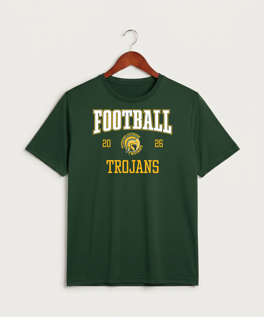 Rushford Peterson High School Football (Boys) - Forest Green Sport-Tek PosiCharge Competitor Tee. ST350