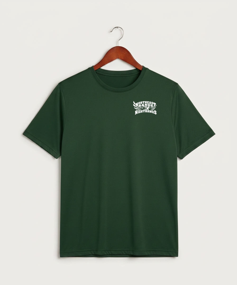 Northeast Range High School Volleyball (Girls) - Forest Green Sport-Tek PosiCharge Competitor Tee. ST350
