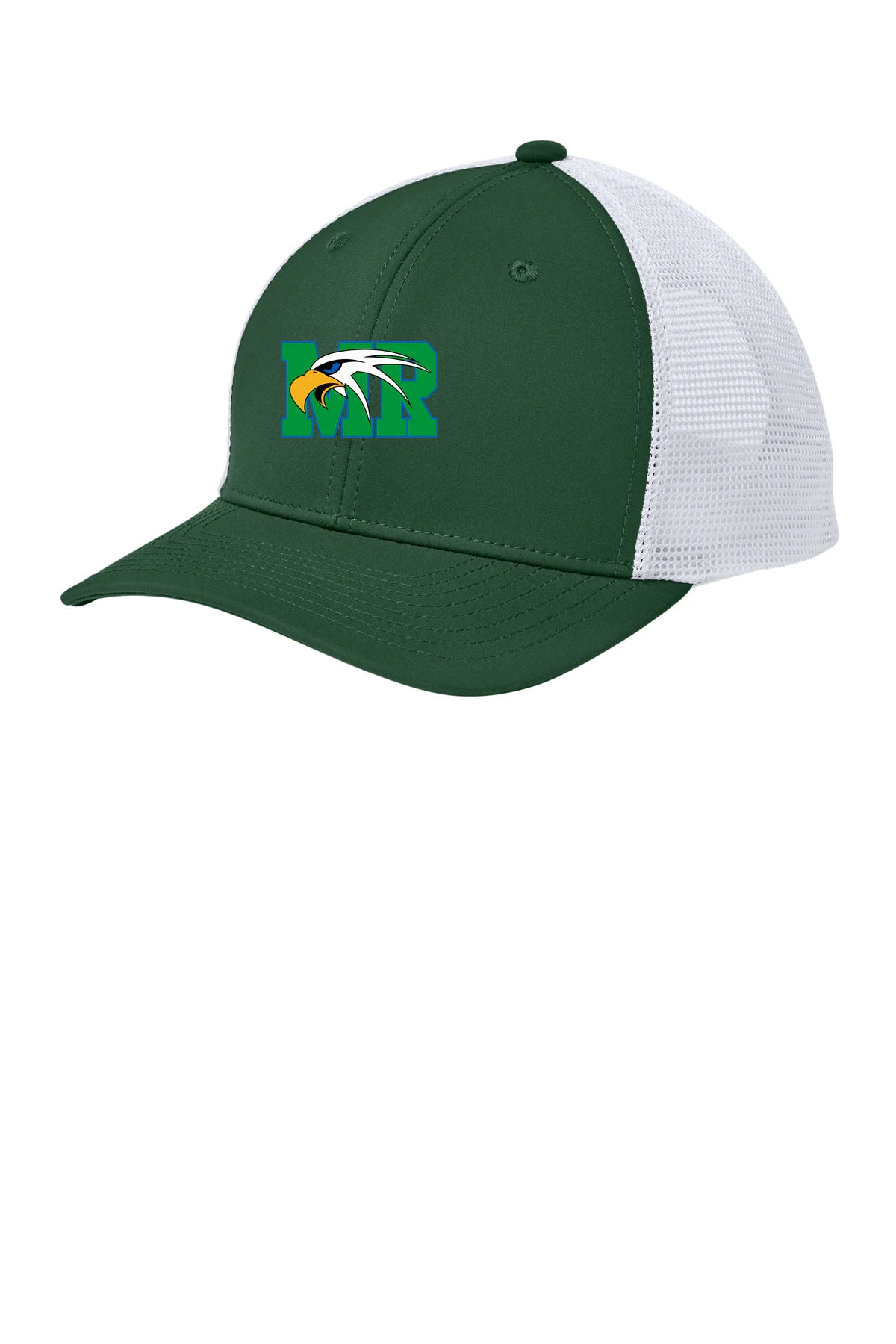 Maple River High School hockey_boys - Forest Green/ White Sport-Tek Club Trucker Cap STC46