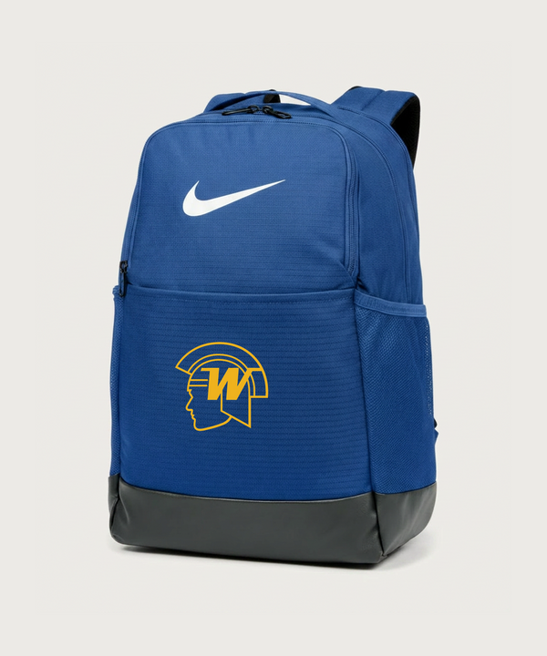 Wayzata High School Football (Boys) - Game Royal Nike Brasilia Medium Backpack NKDH7709
