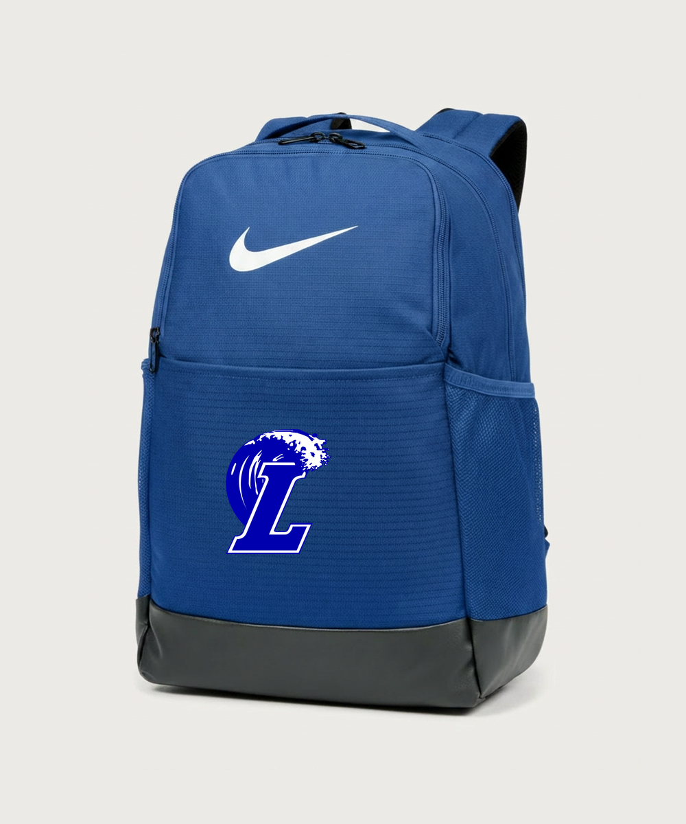 Lakeview High School Football (Boys) - Game Royal Nike Brasilia Medium Backpack NKDH7709