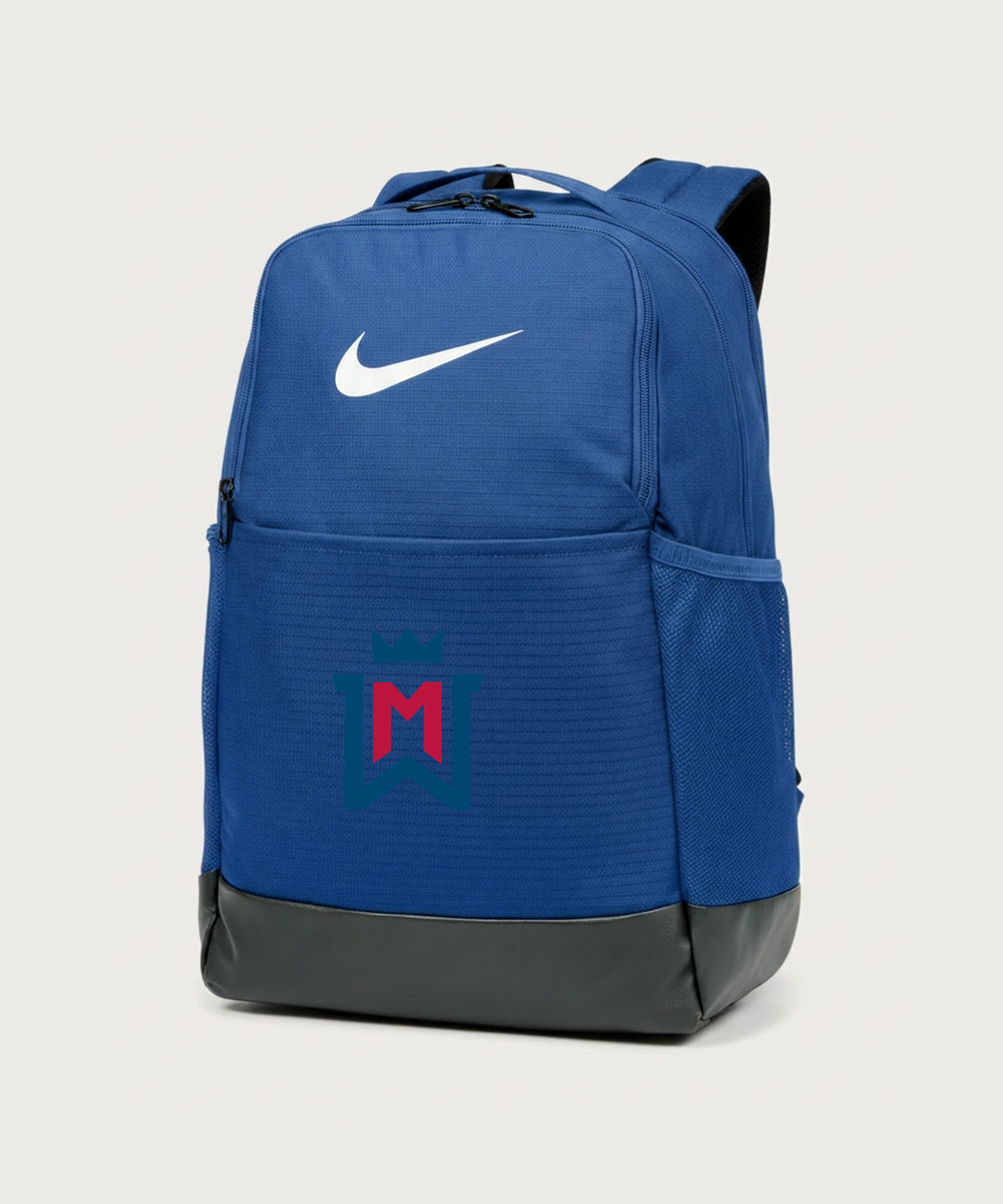 Watertown Mayer High School Football (Boys) - Game Royal Nike Brasilia Medium Backpack NKDH7709