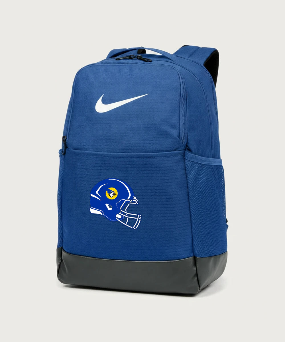 Waseca High School Football (Boys) - Game Royal Nike Brasilia Medium Backpack NKDH7709