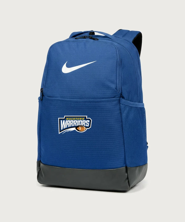 Macktown Warriors Football (Boys) - Game Royal Nike Brasilia Medium Backpack NKDH7709