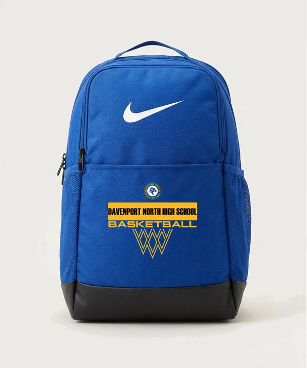Davenport North High School Basketball Team Store - Game Royal Nike Brasilia Medium Backpack NKDH7709