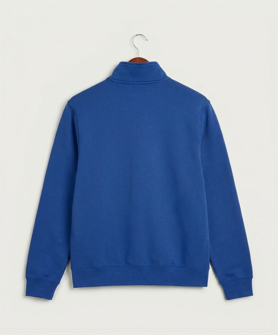 Waseca High School Football (Boys) - Game Royal Nike Club Fleece Sleeve Swoosh 1/2-Zip NKDX6718 (back)