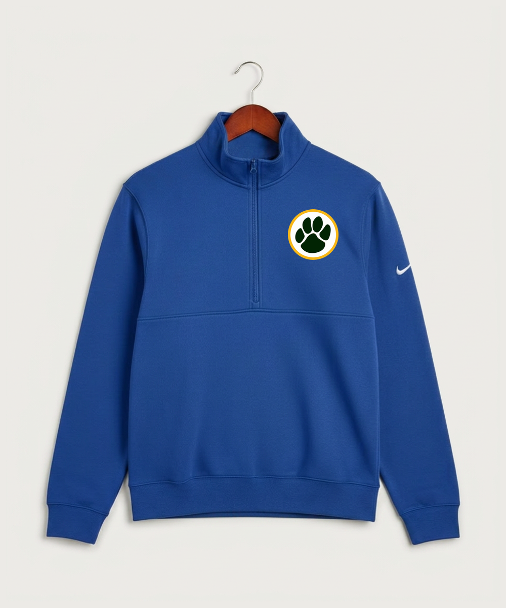 Ashwaubenon High School Football (Boys) - Game Royal Nike Club Fleece Sleeve Swoosh 1/2-Zip NKDX6718