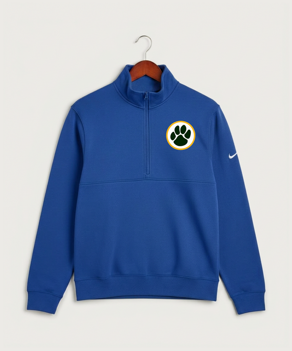 Ashwaubenon High School Football (Boys) - Game Royal Nike Club Fleece Sleeve Swoosh 1/2-Zip NKDX6718