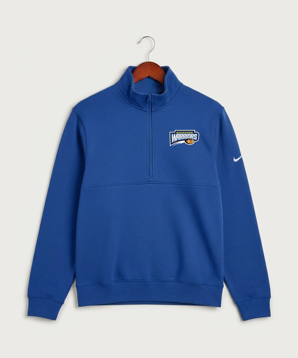 Macktown Warriors Football (Boys) - Game Royal Nike Club Fleece Sleeve Swoosh 1/2-Zip NKDX6718